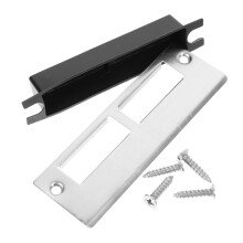 Door Reinforcement Plate with KickResistant Construction, Heavy Duty Deadbolt Strike Plate for Front Door