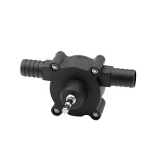 Self Priming Diaphragm Water Pump Hand Or Drill Powered Liquid Transfer Pump For Home And Garden Black