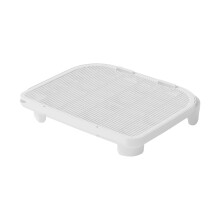 Litière double couche adaptée aux animaux de compagnie-Blanc