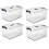 Set of 4 70 Qt Latch Box Replacement Lids for Plastic Storage Containers with Secure Closure 1