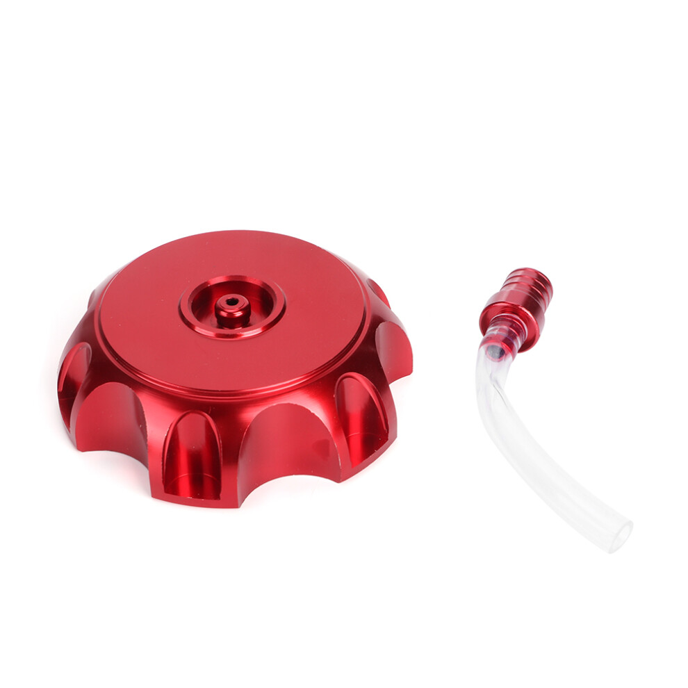 Fuel Tank Cap Vent Cnc Aluminum Gas Fuel Tank Cover Cap Dirt Motor Bike Gas Cap With Breather Valve Lightweight Alloy For 90 110 125Cc Durable Easy 9138057793369