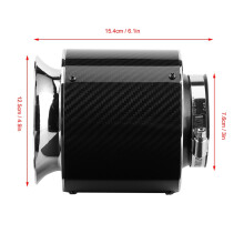Carbon Fiber Style 76mm Blue Aluminum Cold Air Intake Kit for Cars & Trucks