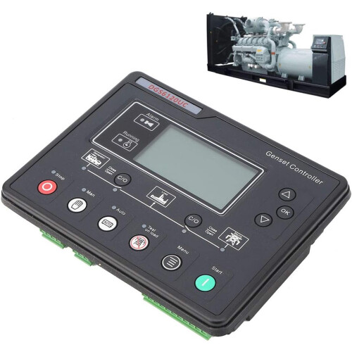 Genset Controller with Automatic Power Switching, LCD Display and MultiLanguage Support for Generators 2