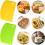 Dough Scraper Set 5 Pack Flexible Plastic Bench Scrapers for Baking Bread Pizza Nonstick Dishwasher Safe Multicolor 3