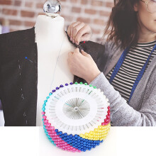 Pearl Round Head Pins 960Pcs Multicolor DIY Corsage Straight Needle 1.5 Inch