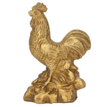 Feng Shui tuppfigur, ren mässingsstaty för hem- och kontorsinredning, symbol för lycka och karriärframgång, samlarlyckoamulett för vardagsrum