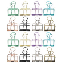 Clips de papel coloridos para acessórios de escritório, nunca obscurecem o texto. Clips de arame de ferro de alta qualidade, design criativo para