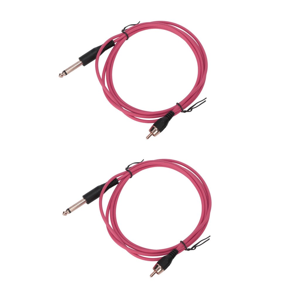Heavy Duty Tattoo Clip Cord - High Temperature Resistance Fireproof Silicone Wire With 40 Copper Conductors, Universal RCA Plug For Rotary Machines