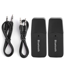 Trådløs lydadapter Bluetooth-musikkmottaker for bilstereoanlegg Krystallklar lyd Hi-Fi-håndfri funksjon Plug and Play C