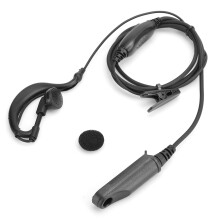Walkie-talkie oortje met push-to-talk functie en ingebouwde kabelmicrofoon voor Motorola radio's, G-vormig ontwerp, compatibel met XPR3500e en