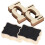Reusable Chalkboard With Foldable Support, Environmentally Friendly And Safe Solid Wood Material, Decorative Chalkboard With Removable Support For 4