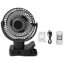 Portable Fan, Clip on Fan with 4000mAh Battery, Quiet Mini Fan Oscillating Fan with Low Noise and Strong Wind for Outdoor Camping, Sturdy Clamp for