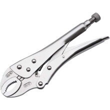 12 Inch Heavy Duty Locking Pliers, Chrome Vanadium Steel with Curved Jaw