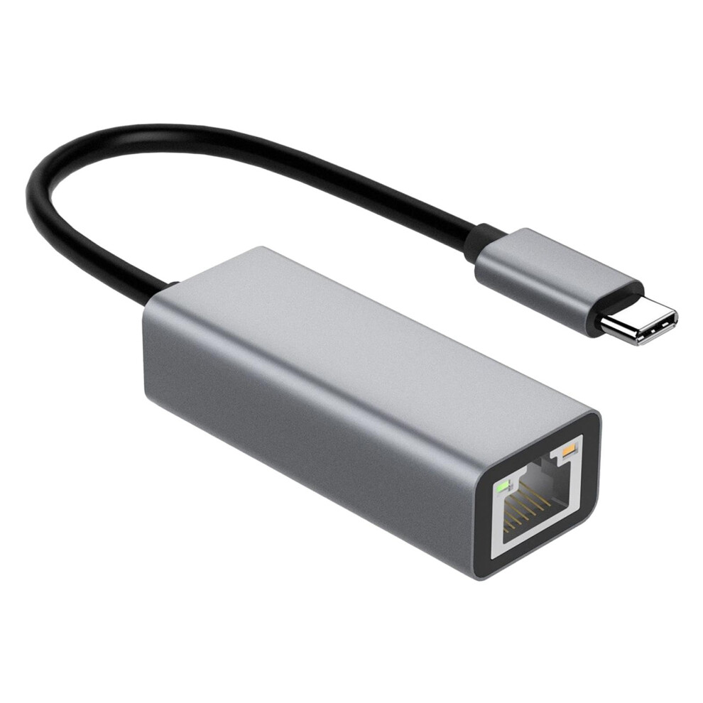 Usb Typec Ethernet Adapter | Usbc Network Adapter | Gigabit Ethernet Hub For Computers Gray 9187378991831
