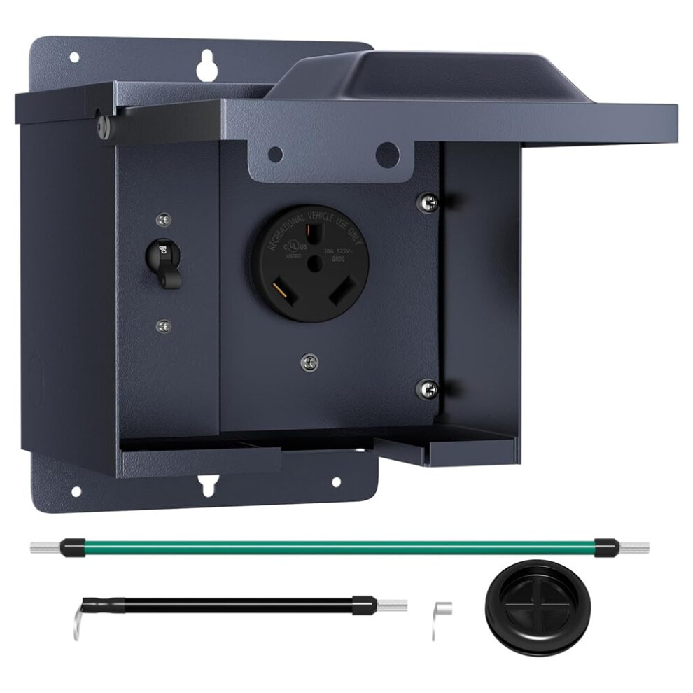 Rv Distribution Box 30A Distribution Cabinet Power Socket Box With Circuit Breaker American Style Fine Workmanship 9199774774529