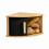 Bamboo Corner Bread Box with DualSide Sliding Door, SpaceSaving Bin for Small Kitchens 1