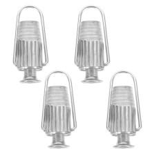 Clothesline Tightener with Spring for Laundry Line, Aluminium Rope Tensioner 4 Pcs Outdoor Use