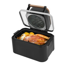 12.68Qt Large Air Fryer Oven with Glass Viewing Window, 1700W LED Touchscreen, DishwasherSafe Basket