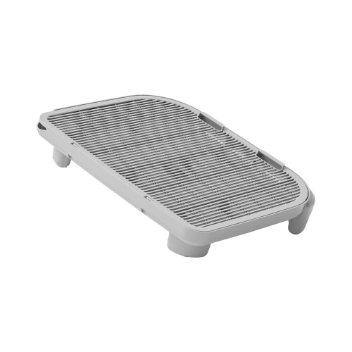 Double Layer Litter Pad Featuring Bottom for Stability-Gray