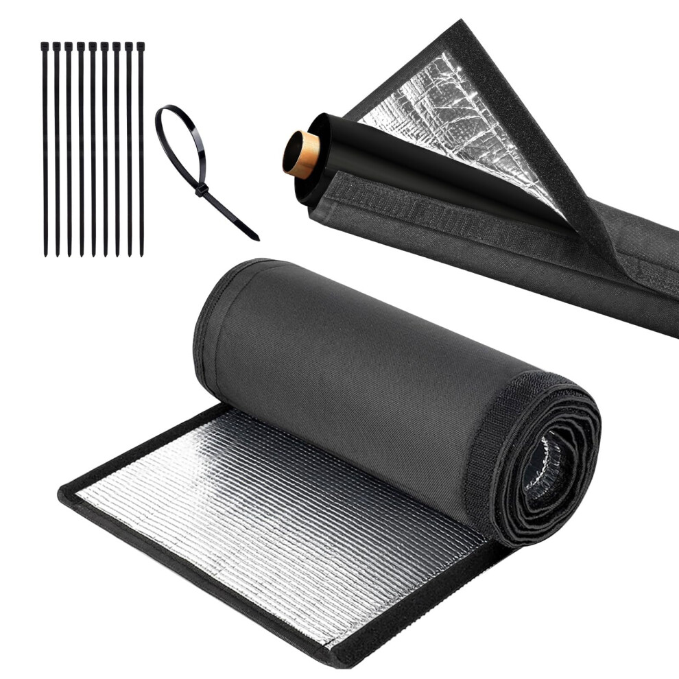 Hvac Pipe Insulation Cover With Triplelayer Weather Protection, 72 Inch Uvresistant Ac Line Set Wrap 9199774775984