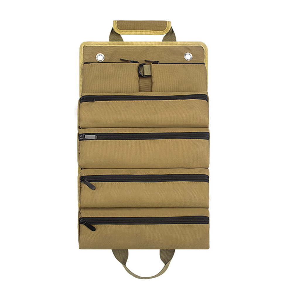 Tool Roll Bag With Multicompartment Storage, Durable Oxford Organizer For Electricians And Carpenters 9187378993194