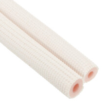 Pipe Insulation Foam Tube for 1/4 and 3/8 Inch Copper Pipes, Heat Loss Reduction, 3.28Ft White/Pink