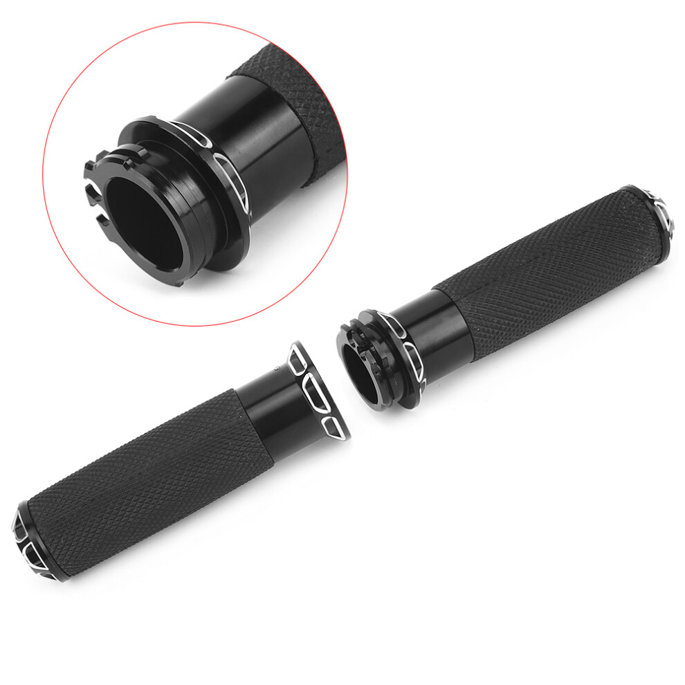 25Mm/1In Motorcycle Handlebar Grips For Touring 96-07 Aluminum Rubber 8711379774394