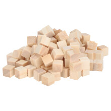 Bastelset: DIY-Projekte aus natürlichem Kiefernholz für Bastelwürfel mit glatter, sauberer Oberfläche, geeignet als Puzzlespielzeug für