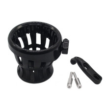 Motorcycle Handlebar Drink Cup Holder Bar Mount for GL1800 and Softail Black