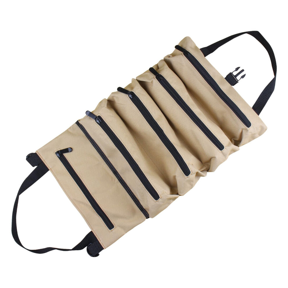 Heavy Duty Canvas Tool Roll Bag With Multi Pockets For Wrenches And Hand Tools 9187378994115