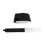 2Pcs Adjustable Ski Wraps Ties Band Storage-Black and white 1