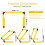 Portable Training Hurdles Speed Agility Hurdle-Yellow 15CM 3