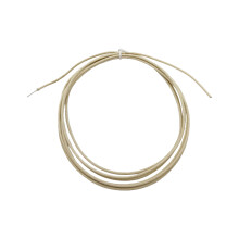 Hochwertiges, geflochtenes Instrumentenkabel aus-Weiß