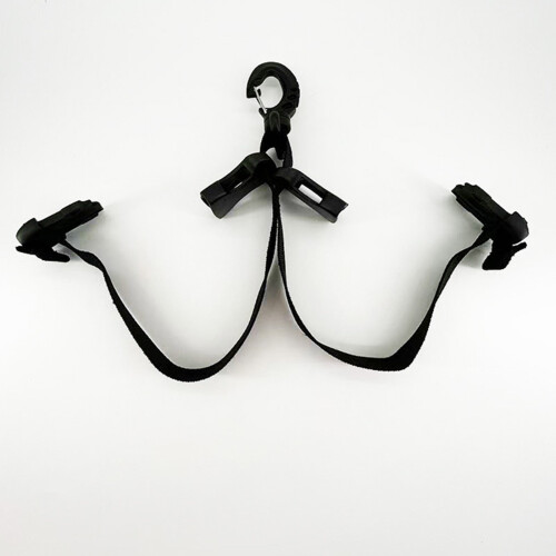Rapid Detach Double Clip Fin Strap for Swimming Pool-rose red 2