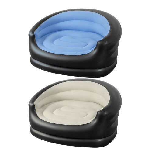 Dickes, schweres aufblasbares Sofa, tragbare Instants-Blau 1