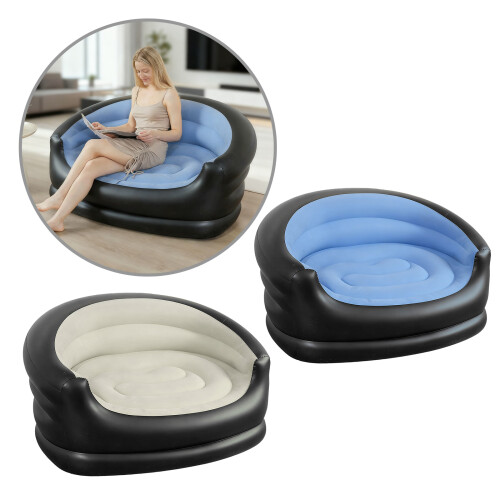 Dickes, schweres aufblasbares Sofa, tragbare Instants-Blau 2