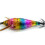 Luminously Squid Jigs Hook Shrimp Lures-Rosa Körper und Orange 2