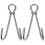 Rustproofed Double Connection Hook Professional Diving Gear 1