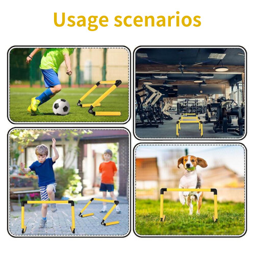Portable Training Hurdles Speed Agility Hurdle-Yellow 15CM 1