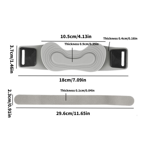 Elastisches Patella-Stützband mit weicher Textur,-Schwarz 2