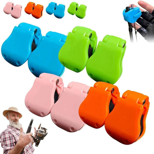 8pcs Fishing Rod Clip Portable Auto Fixed Fish Rod Poles Holder Strap Fits for Shore/Telescopic Rods & Fixed 1