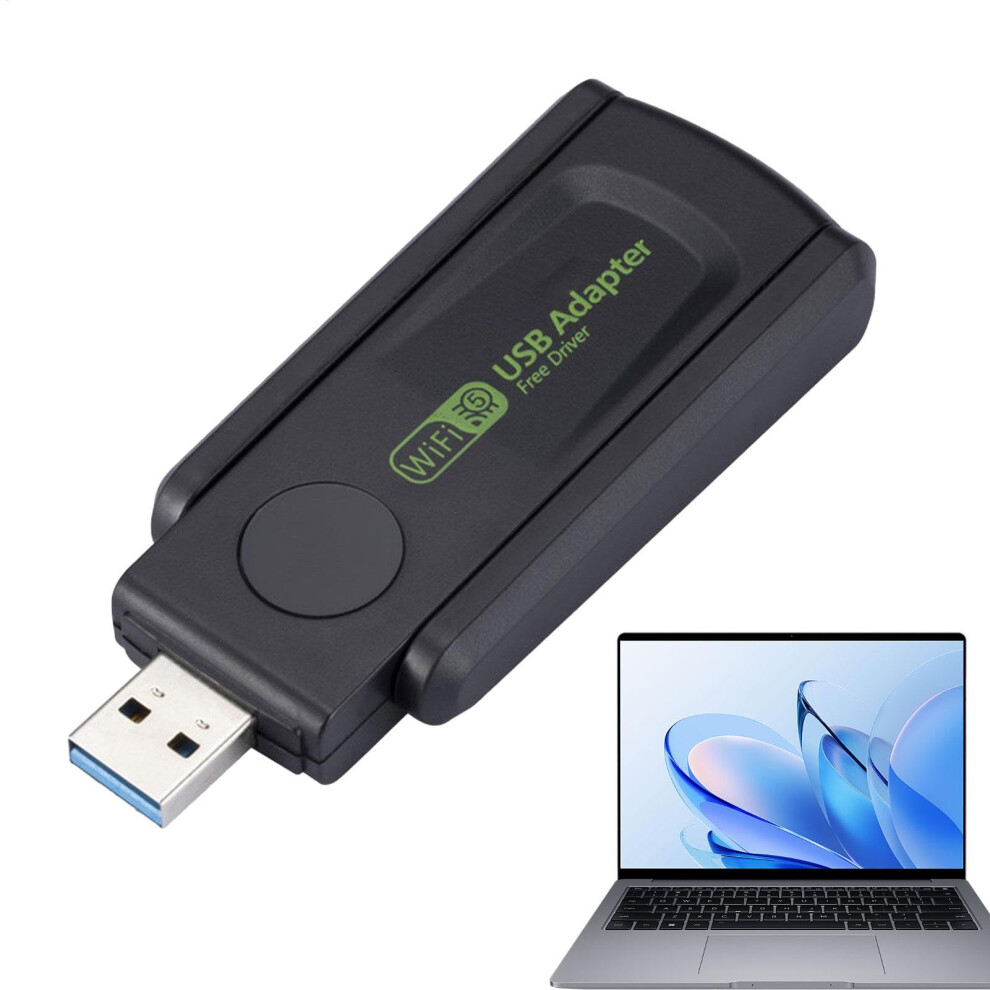 Usb Wifi Adapter Dual Band 2.4G/5G Wireless Network Card Dongle 600Mbps Plug And Play 9187378995044