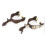Αντίκες ορειχάλκινα Western Spurs Turnable Gear Retro Design Αξεσουάρ ιππασίας Χειροποίητα 2