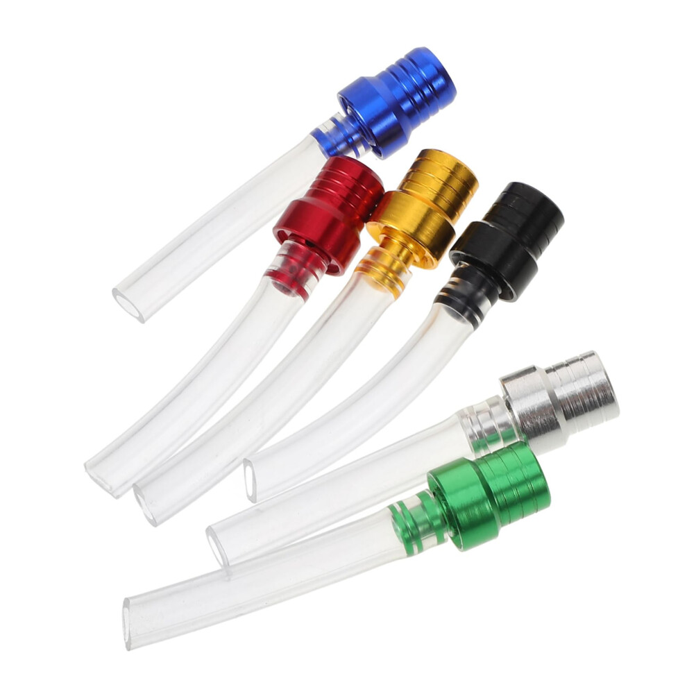 6Pcs Aluminum Motorcycle Gas Tank Vent Cap With Hose, Atv Fuel Tank Breather Tube, Pressure Relief 9187378995204