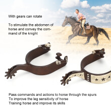 Low Carbon Steel Horse Spurs for Equestrian, 85x75mm, 2PCS