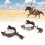 Αντίκες ορειχάλκινα Western Spurs Turnable Gear Retro Design Αξεσουάρ ιππασίας Χειροποίητα 5