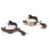 Αντίκες ορειχάλκινα Western Spurs Turnable Gear Retro Design Αξεσουάρ ιππασίας Χειροποίητα 3