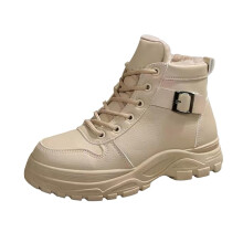 Hiking Boots Women Mountain Waterproof, Thermal Platform Boots, NonSlip Snow Shoes, Buckled  Walking Footwear