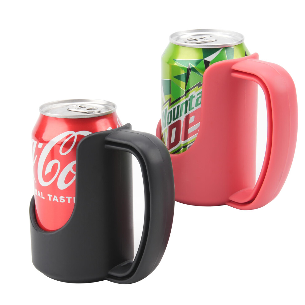 Can Holder with Handle 2 Pack for 12oz Soda and Beer, Ergonomic NoSlip Grip for Arthritis
