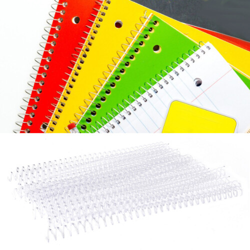 Spiral Binding Coils for Office Use, 34 Double Loops Double Loop Wire Binding Spine Cuttable Reusable Plastic Spiral Binding Coils, 3:1 Pitch Binding 2